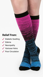 Aurelle Stripes Compression Socks