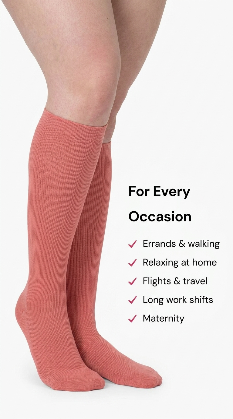 Aurelle Original Wide Compression Socks
