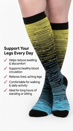 Aurelle Stripes Compression Socks