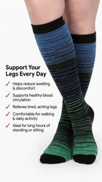 Aurelle Stripes Compression Socks