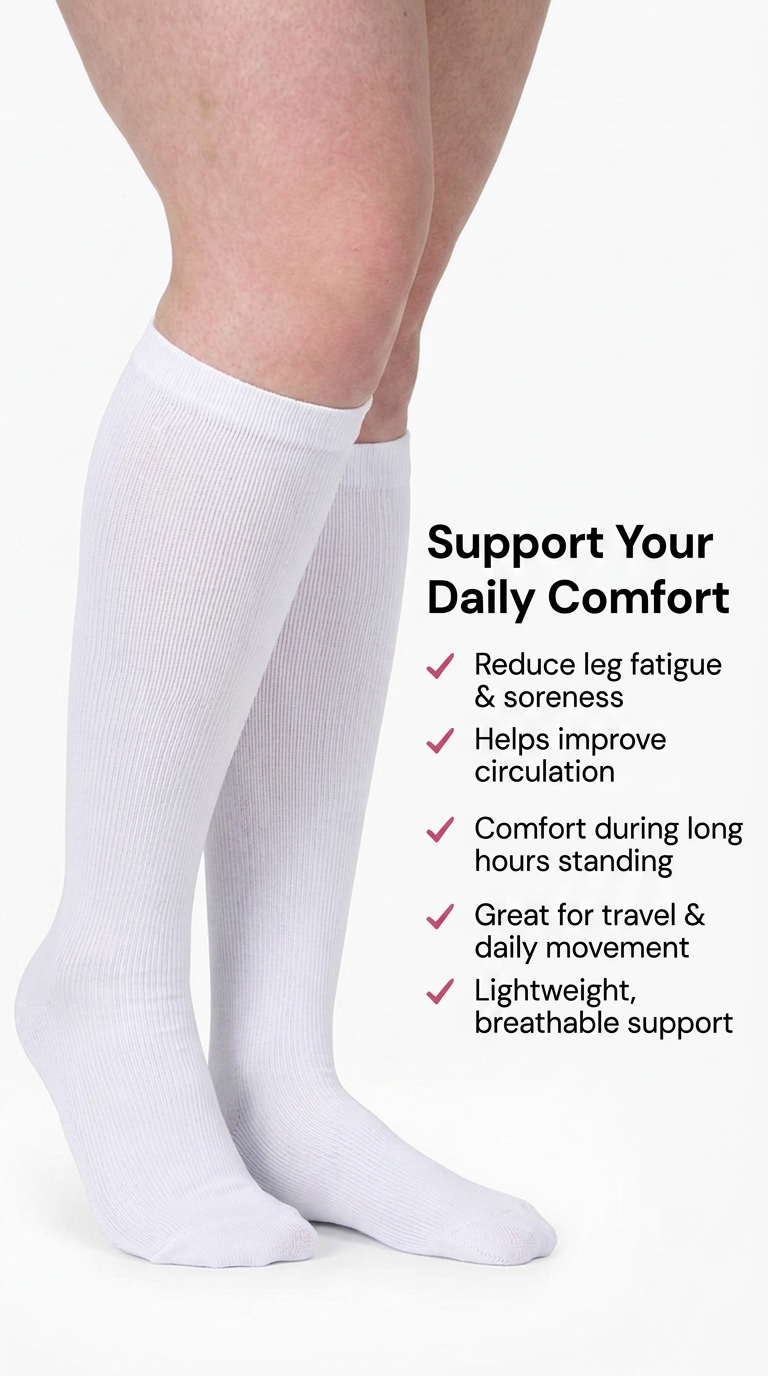 Aurelle Original Wide Compression Socks