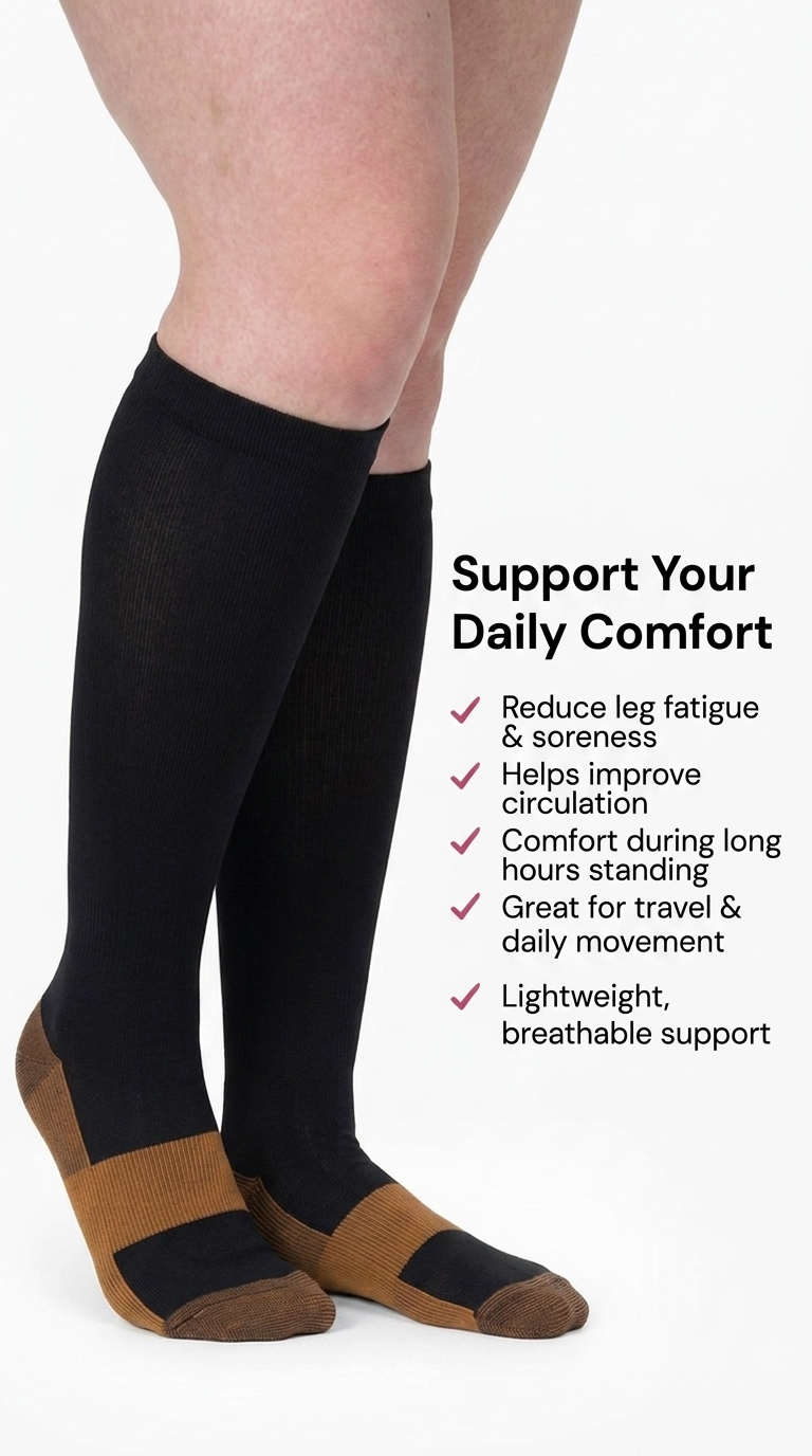 Aurelle Original Wide Compression Socks