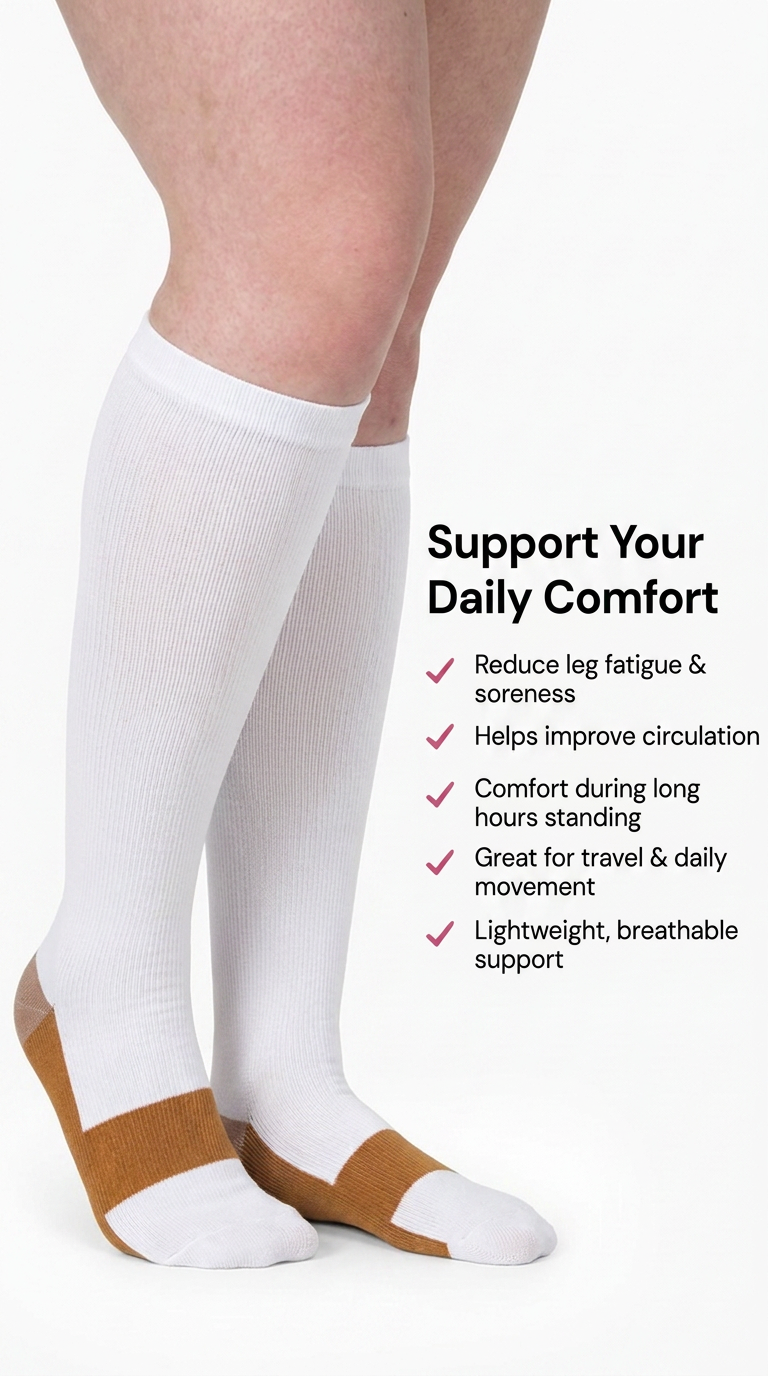 Aurelle Original Wide Compression Socks