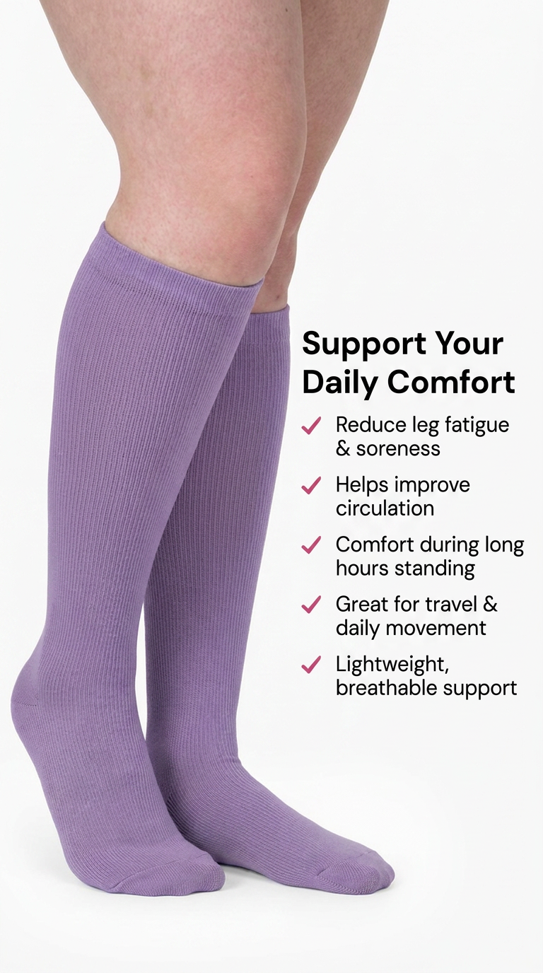 Aurelle Original Wide Compression Socks
